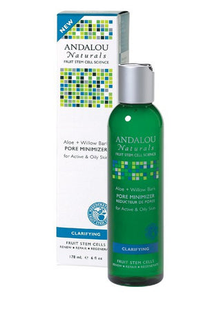 Andalou Naturals Aloe Willow Bark Pore Minimizer for Active and Oily Skin